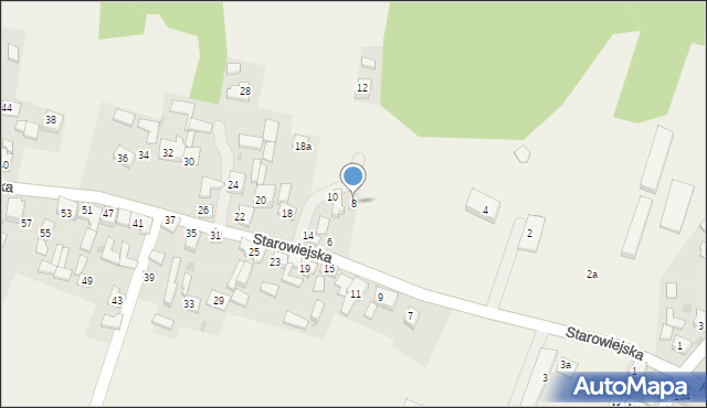 Krzykawka, Starowiejska, 8, mapa Krzykawka