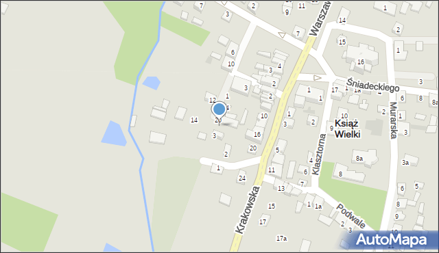 Książ Wielki, Stroma, 3a, mapa Książ Wielki