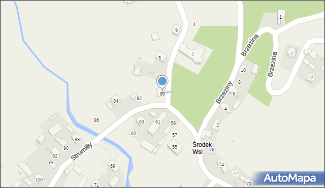 Książniczki, Strumiłły Tadeusza, 80, mapa Książniczki