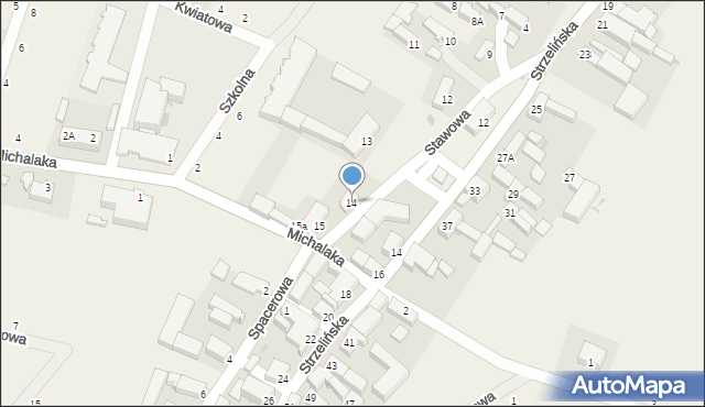 Kuropatnik, Stawowa, 14, mapa Kuropatnik