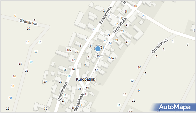 Kuropatnik, Strzelińska, 30, mapa Kuropatnik