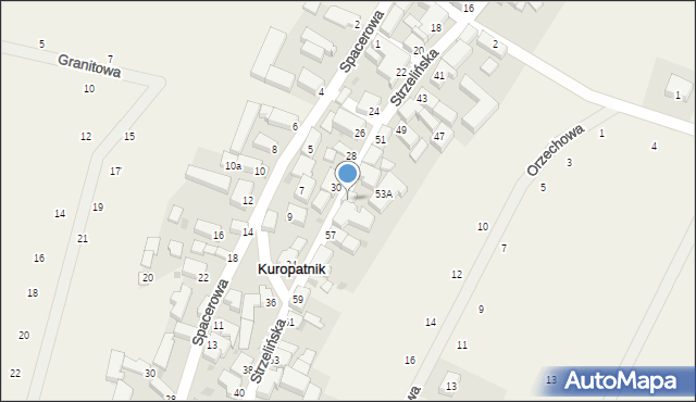 Kuropatnik, Strzelińska, 55, mapa Kuropatnik