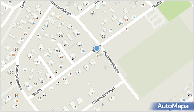 Kutno, Staffa Leopolda, 3, mapa Kutno