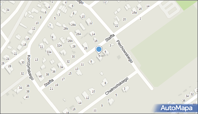 Kutno, Staffa Leopolda, 7, mapa Kutno