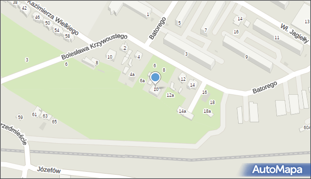 Kutno, Stefana Batorego, 10, mapa Kutno