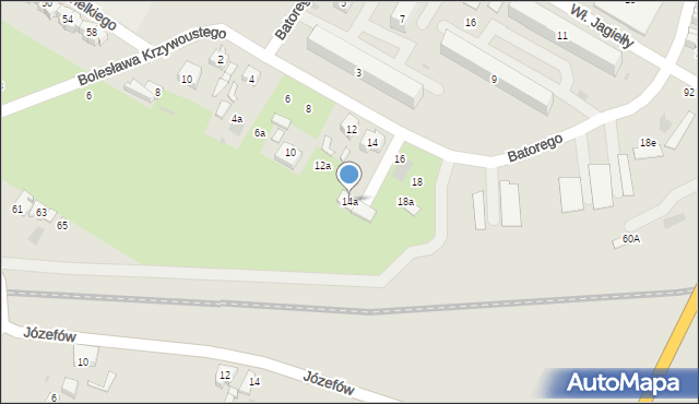 Kutno, Stefana Batorego, 14a, mapa Kutno