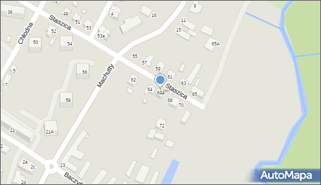 Kwidzyn, Staszica Stanisława, 64a, mapa Kwidzyn