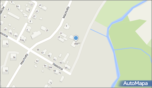 Kwidzyn, Staszica Stanisława, 65A, mapa Kwidzyn