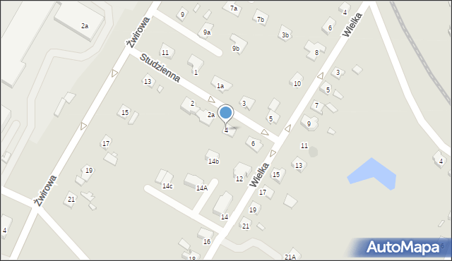 Kwidzyn, Studzienna, 4, mapa Kwidzyn