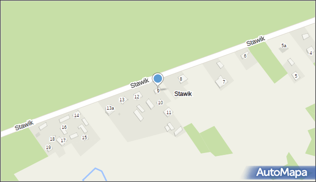Łączna, Stawik, 9, mapa Łączna