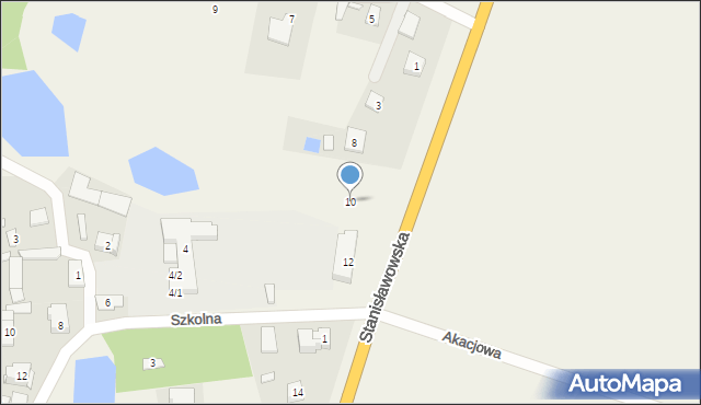 Ładzyń, Stanisławowska, 10, mapa Ładzyń