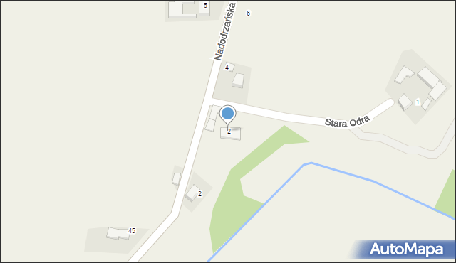 Lasaki, Stara Odra, 2, mapa Lasaki