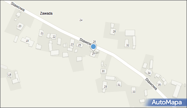 Lasowice Małe, Stawowa, 27, mapa Lasowice Małe