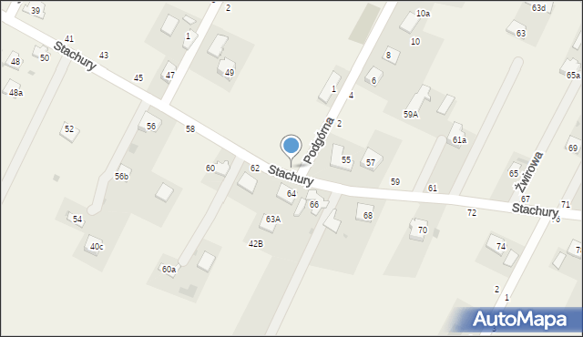 Łazieniec, Stachury Edwarda, 53, mapa Łazieniec