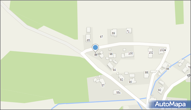 Łaziska, Strzelecka, 96, mapa Łaziska