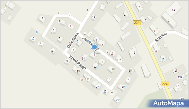 Łebno, Stawickiego Ignacego, ks., 4, mapa Łebno