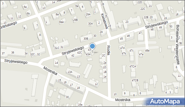 Lębork, Stryjewskiego Mieczysława, 43B, mapa Lębork