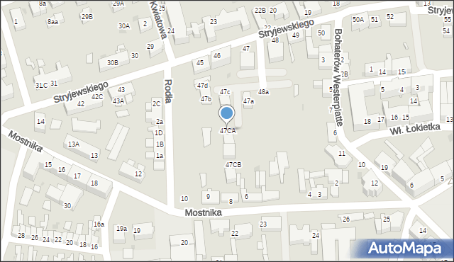 Lębork, Stryjewskiego Mieczysława, 47CA, mapa Lębork