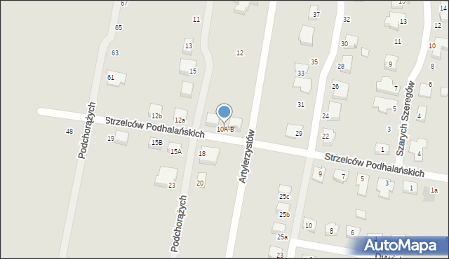 Lębork, Strzelców Podhalańskich, 10A-B, mapa Lębork