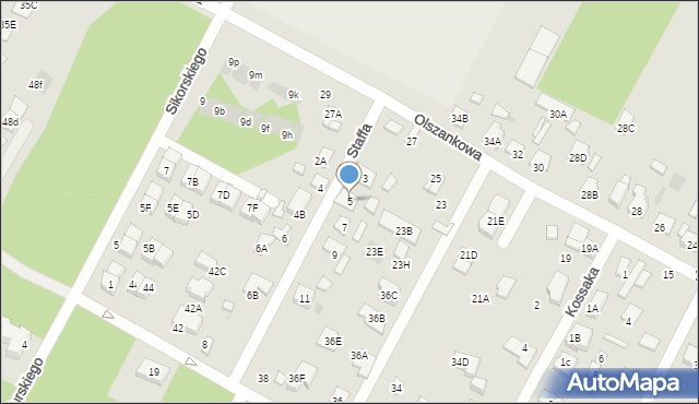 Legionowo, Staffa Leopolda, 5, mapa Legionowo