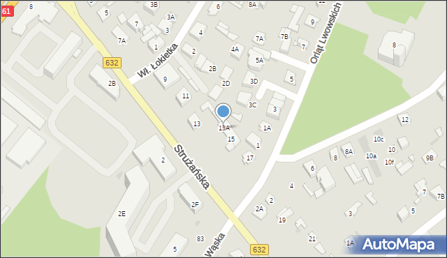 Legionowo, Strużańska, 13A, mapa Legionowo