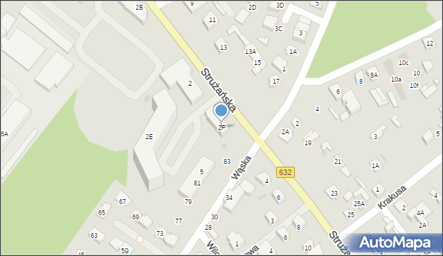 Legionowo, Strużańska, 2F, mapa Legionowo