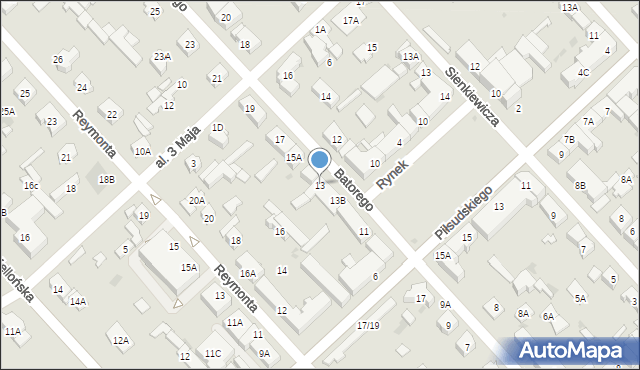 Legionowo, Stefana Batorego, 13, mapa Legionowo