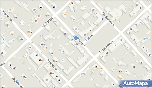 Legionowo, Stefana Batorego, 13B, mapa Legionowo