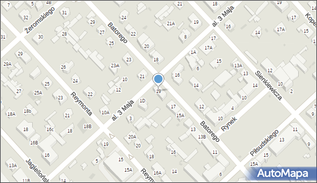 Legionowo, Stefana Batorego, 19, mapa Legionowo