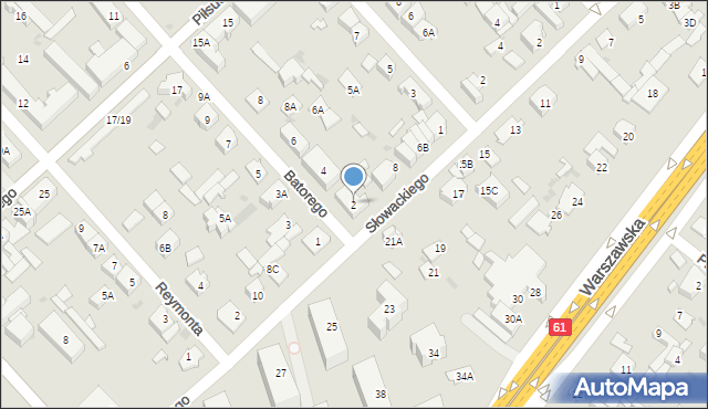 Legionowo, Stefana Batorego, 2, mapa Legionowo