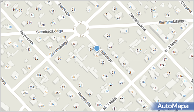 Legionowo, Stefana Batorego, 27, mapa Legionowo