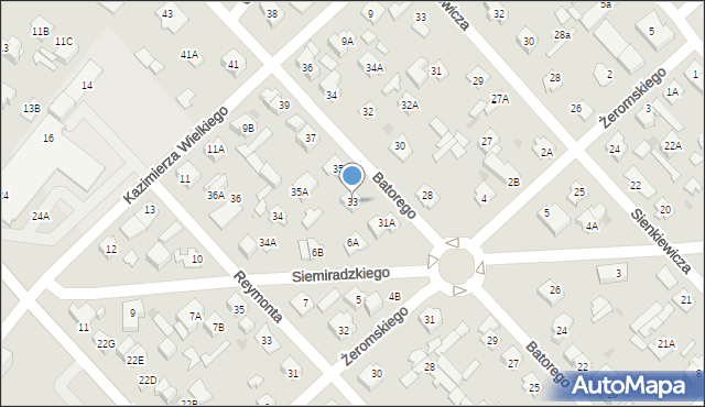 Legionowo, Stefana Batorego, 33, mapa Legionowo