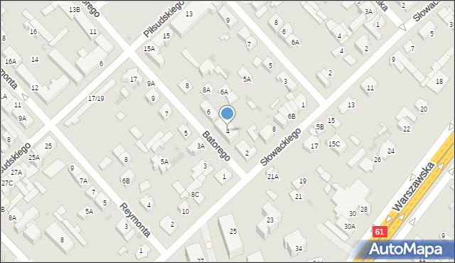 Legionowo, Stefana Batorego, 4, mapa Legionowo