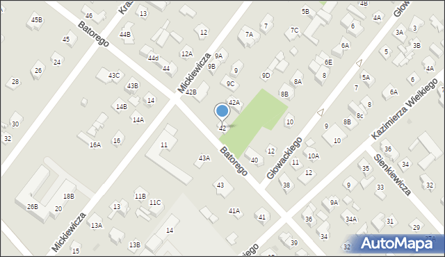 Legionowo, Stefana Batorego, 42, mapa Legionowo