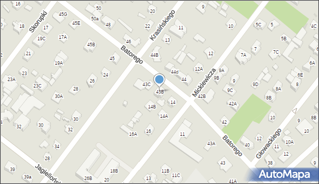 Legionowo, Stefana Batorego, 43B, mapa Legionowo