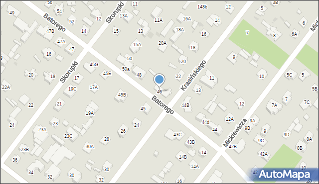 Legionowo, Stefana Batorego, 46, mapa Legionowo