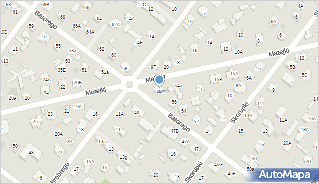 Legionowo, Stefana Batorego, 56A, mapa Legionowo