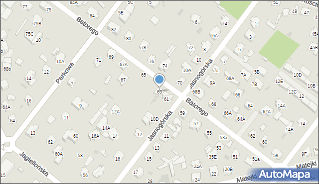 Legionowo, Stefana Batorego, 63, mapa Legionowo