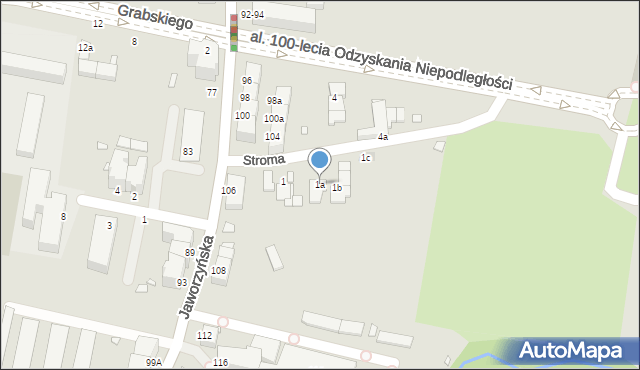 Legnica, Stroma, 1a, mapa Legnicy