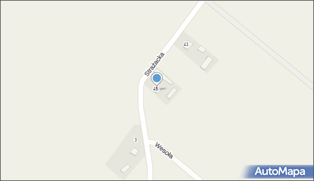 Leszczany, Strażacka, 47, mapa Leszczany