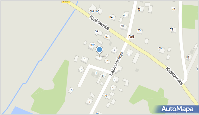 Libiąż, Stolarska, 4, mapa Libiąż