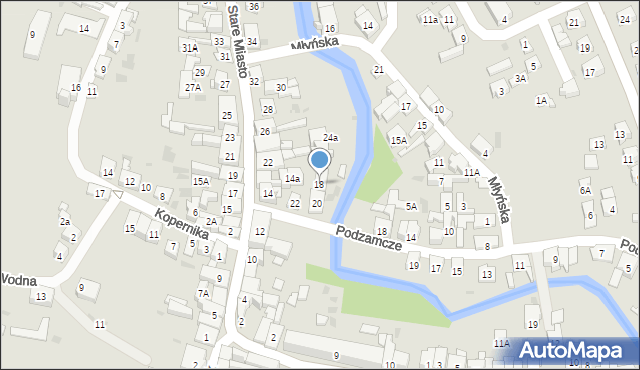 Lidzbark, Stare Miasto, 18, mapa Lidzbark