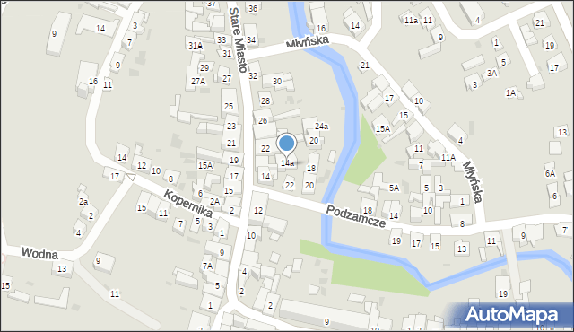 Lidzbark, Stare Miasto, 18A, mapa Lidzbark