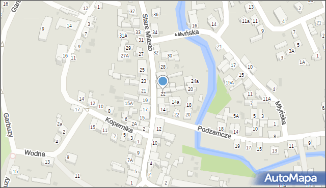 Lidzbark, Stare Miasto, 22, mapa Lidzbark