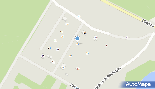 Lidzbark, Stefana Batorego, 25, mapa Lidzbark