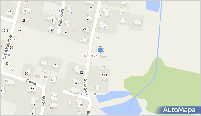 Ligota Piękna, Stawowa, 27, mapa Ligota Piękna
