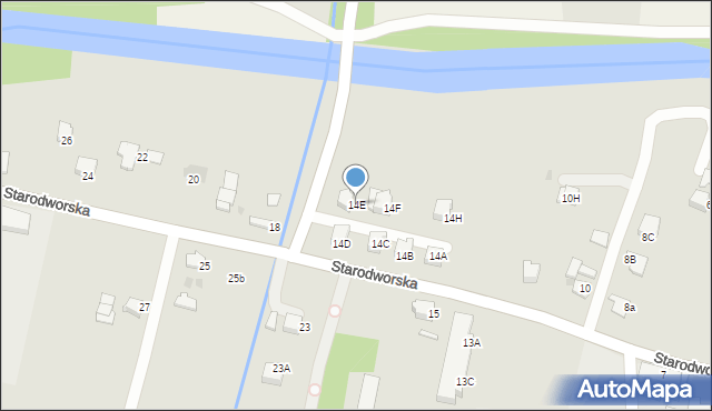 Limanowa, Starodworska, 14E, mapa Limanowa