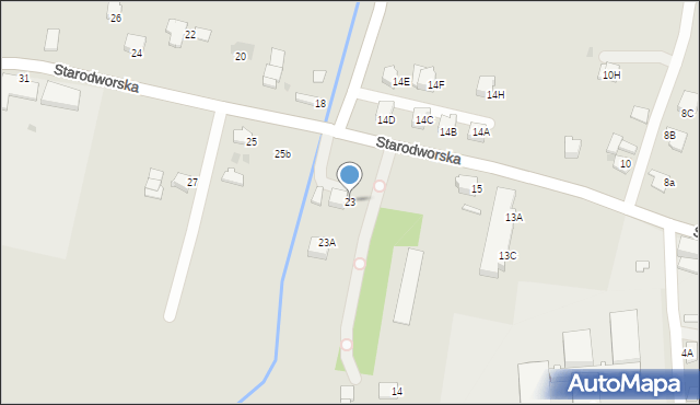 Limanowa, Starodworska, 23, mapa Limanowa