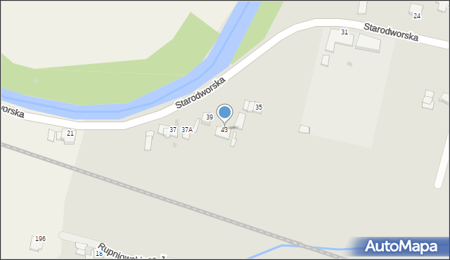 Limanowa, Starodworska, 43, mapa Limanowa