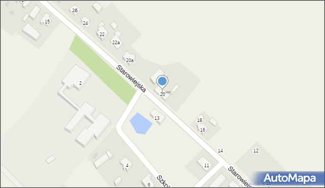 Liniewo, Starowiejska, 20, mapa Liniewo